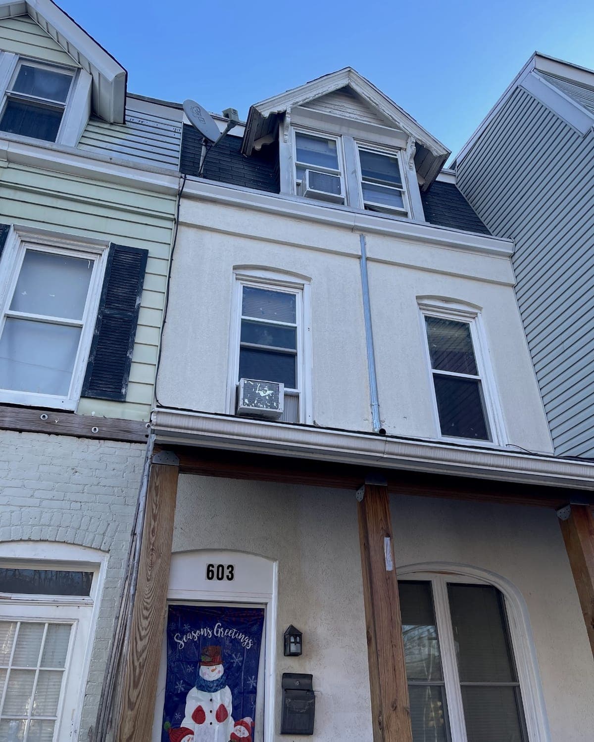 Front of house before renovation — Allentown, PA
